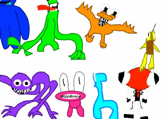 Rainbow Friends drawings 1