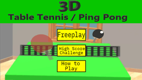 3D Table Tennis / Ping Pong