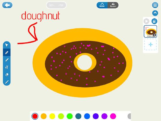 how to draw a doughnut