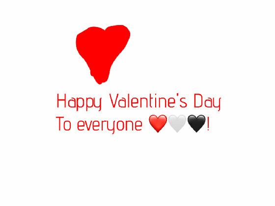 happy Valentine’s Day 🤍❤️🖤!    