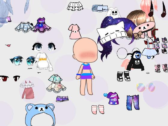 gacha cutie dressup 😝😝 1 1 1