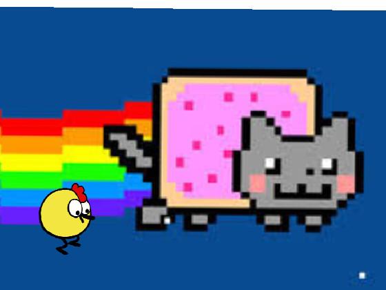 Nyan Cat and peep!