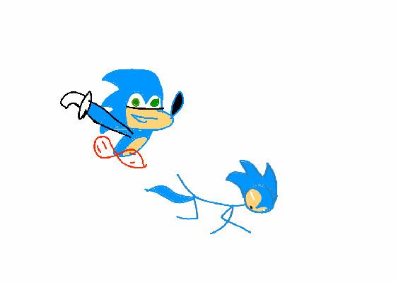 sanic runing :