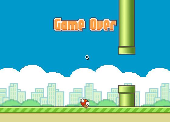 Flappy Bird slowed down