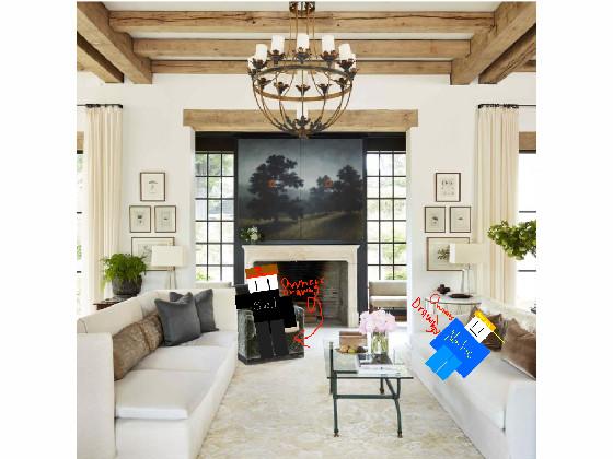 Add your oc in a livingroom.