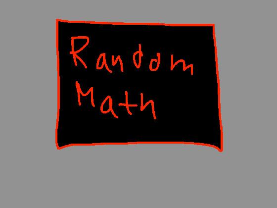 Math Random 1