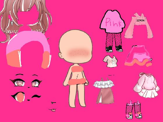 Gacha life dress up pink 1