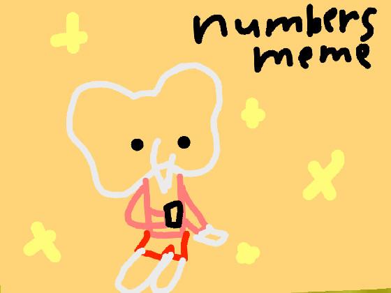 Number meme // lazy 1