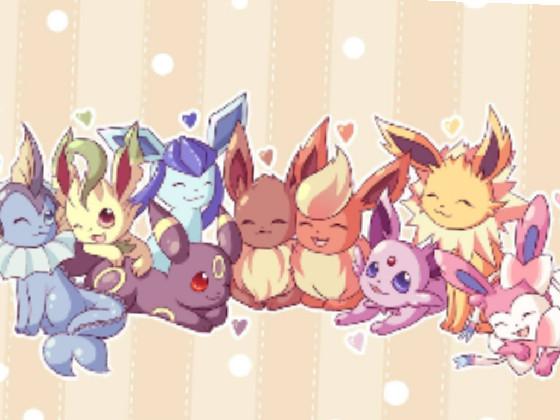 Cute eevee evolution,s