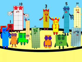 Numberblocks Band with cub