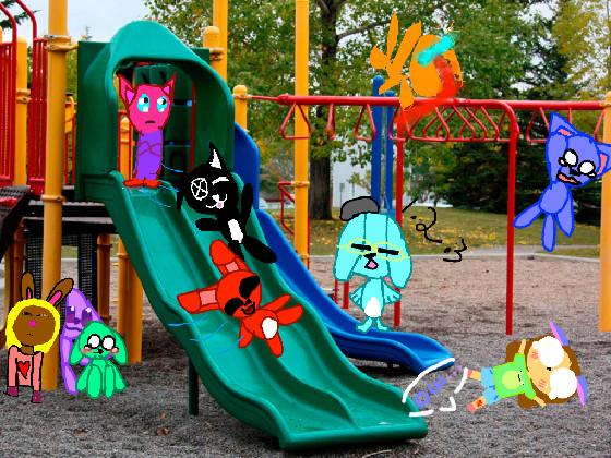 My ocs at the park! ALSO YOU CAN ADD UR OC(THEY’RE PLAYING HIDE AND SEEK) 1 1 1 1 1