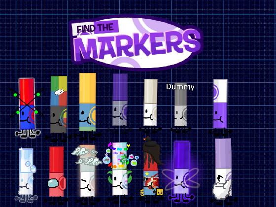 find the markers 14