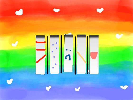 colorful piano❤️🧡💛💚💙💜