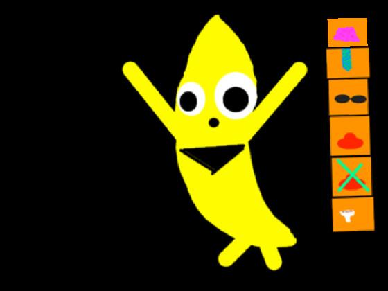 dancing banana drees up