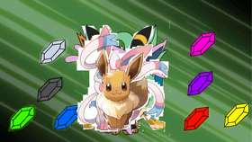 eevee evoles!