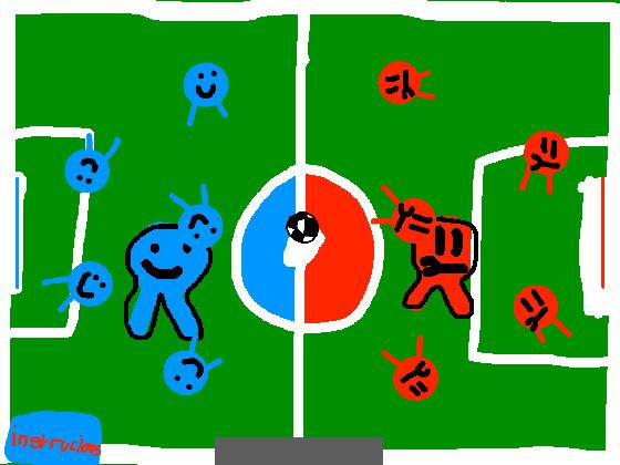 blue+red runny guy soccer