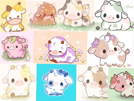 cute kawaii cow/so cute