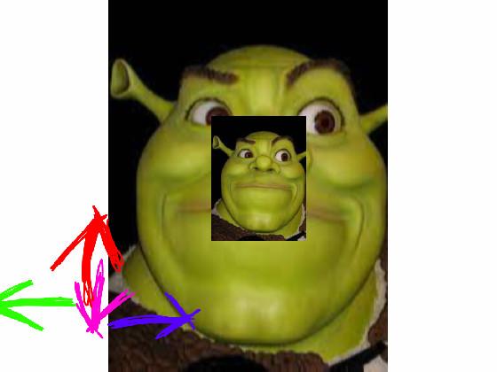 get shreck to the middle exactly