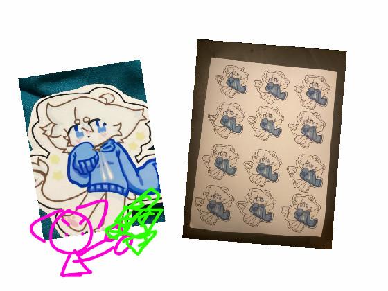 I MADE PEANUT STICKERS 1