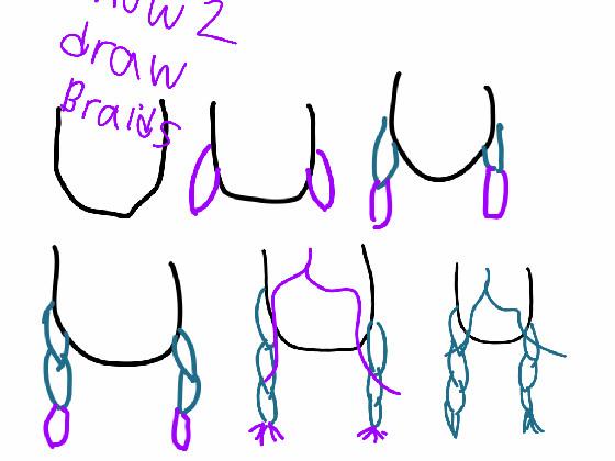 How 2 draw braids