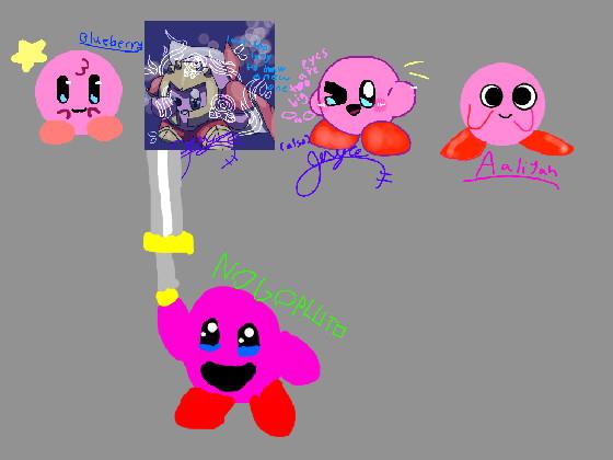 Draw kirby in your style  1 1