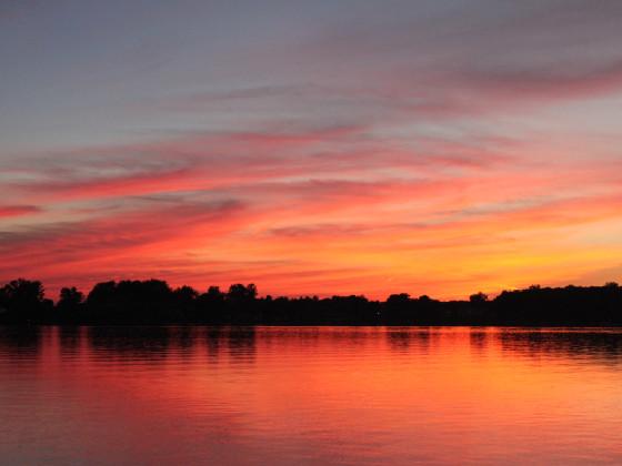 Sunset over the Lake