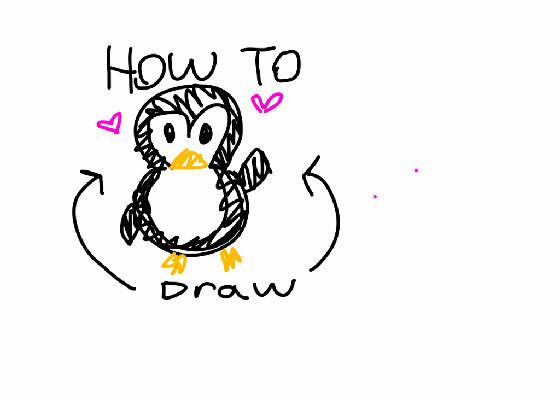 how to draw a penguin!