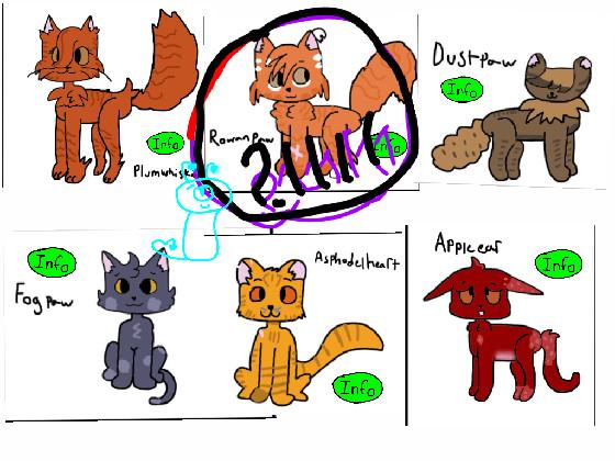 Warrior cats adoptables! 1 1