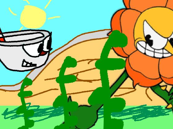 cuphead:the giant flower