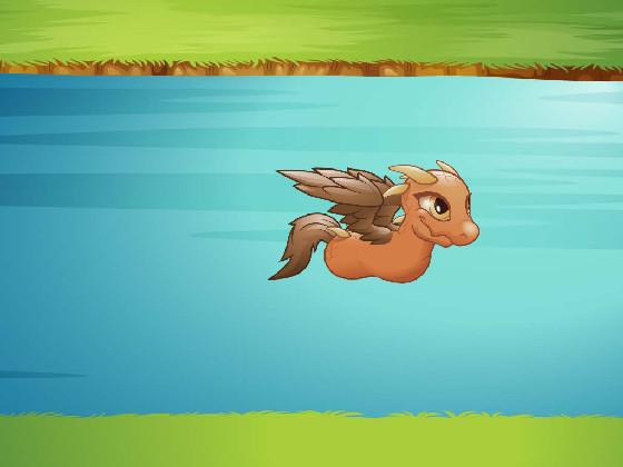 swimming dragon