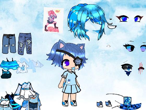 gacha drees up blue 🦋 1