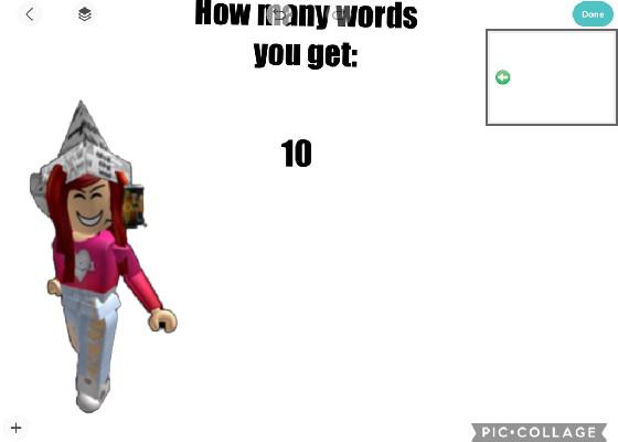 You have this many words (Roblox)
