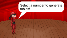 Ninja Math Tables - TEMPLATE