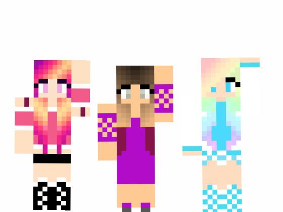 Minecraft girls dancing! 1