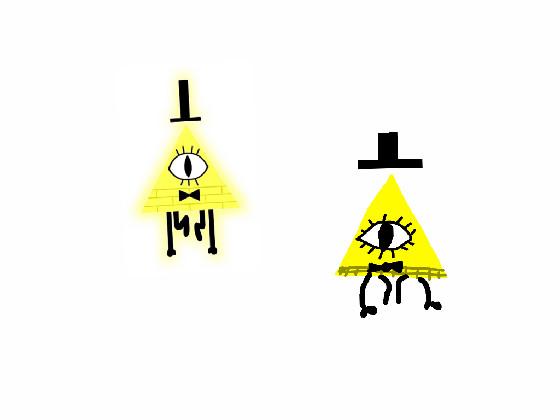 i tried to draw bill cipher