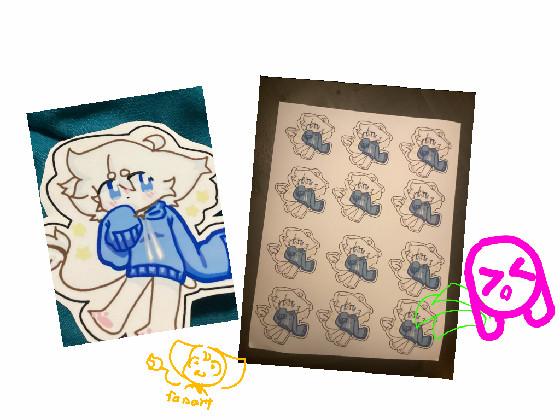 I MADE PEANUT STICKERS 1