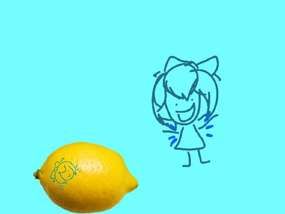 Ice Fairy eats lemon