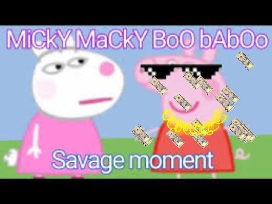 peppa pig micky macky boo baboo song *funny* 1