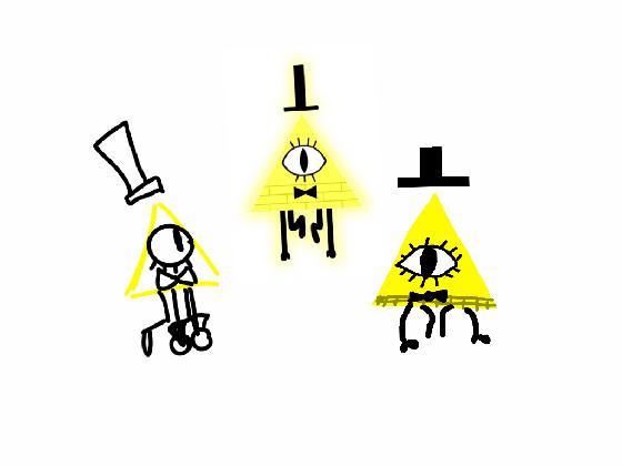 i tried to draw bill cipher 