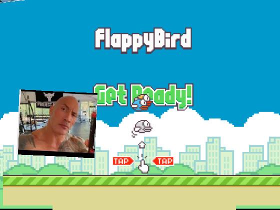 flappy bird with rock