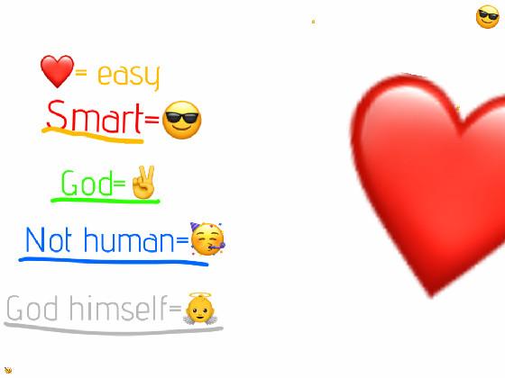 find the emoji ❤️😎✌️👼🥳 1