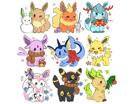 eeveelution in christmas