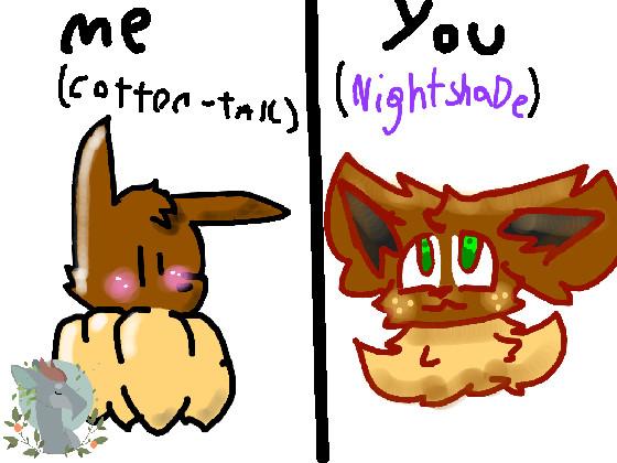 me vs you, evee 1