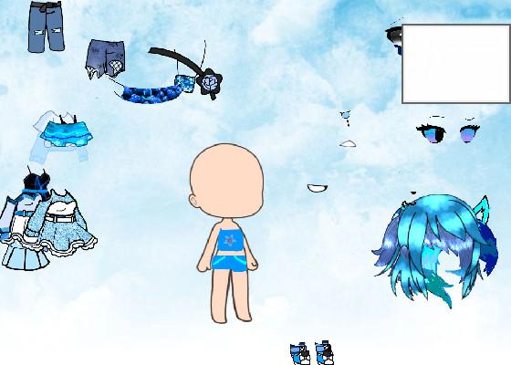 gacha drees up blue 🦋 1 1