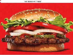 WHOPPER BURGER KING 1 1 1