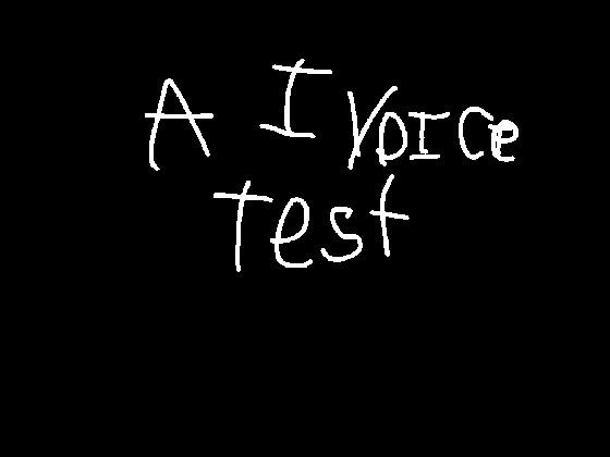 AI voice test