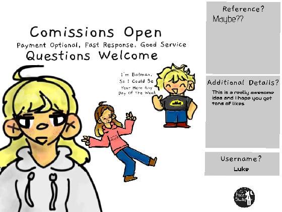 Art Comissions Open 1 1