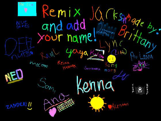 remix add your namez