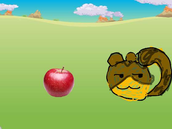 ringtail slime eating apple