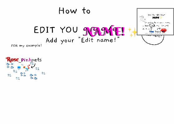 how to edit ur name!